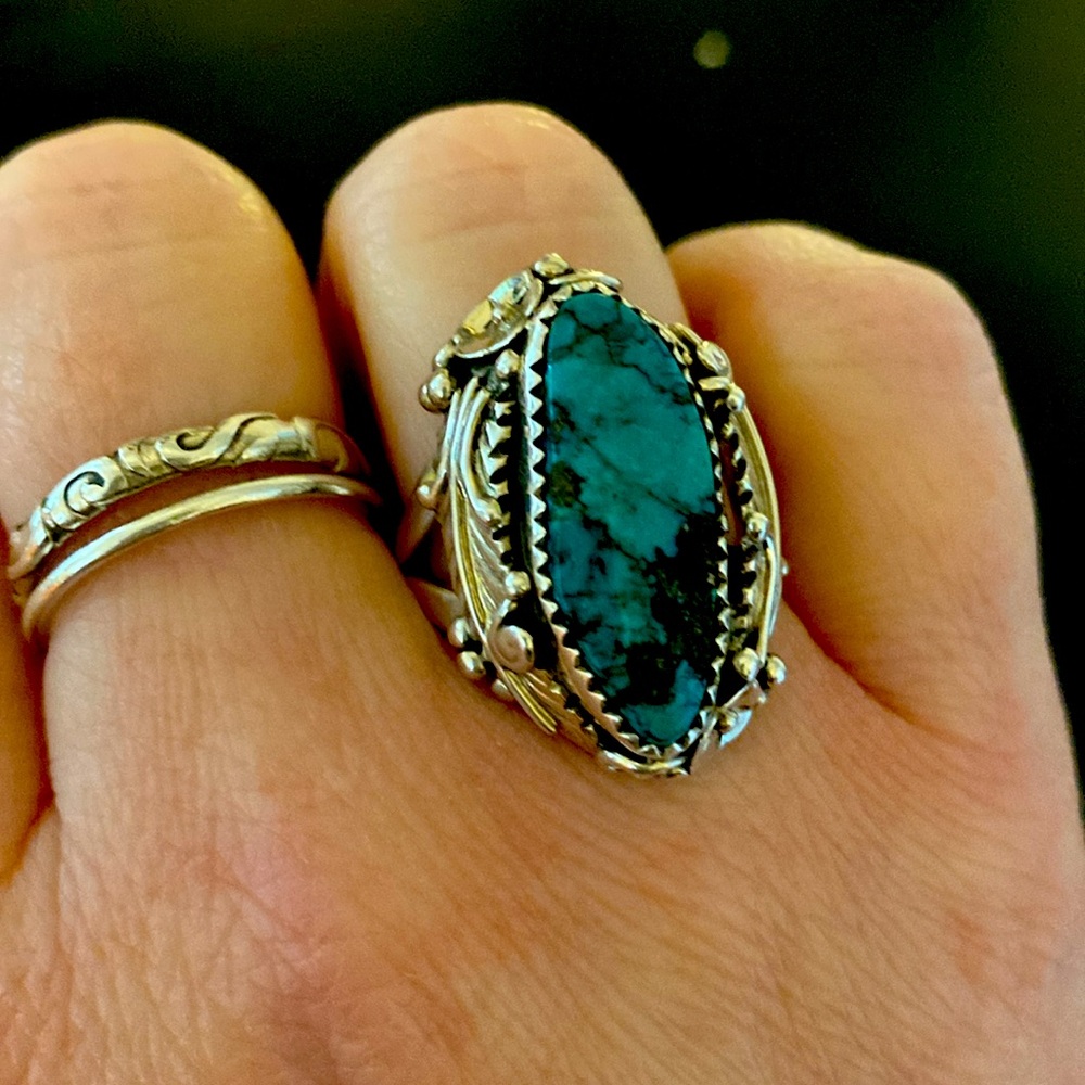 Ramona Loloma Turquoise Sterling Silver Ring